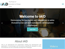 Tablet Screenshot of iaid.org